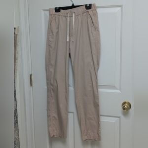 Pact Women's Tan Drawstring Organic Cotton Pants Size Small